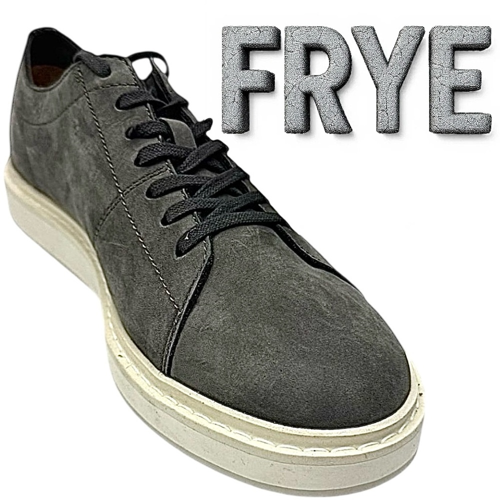 Frye Gates High Prints Gray Suede Low Top Sneakers Men’s Size 10M